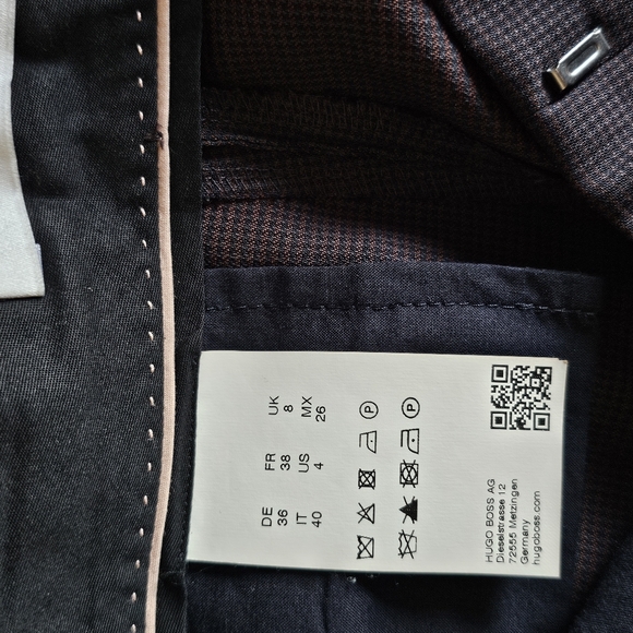 Boss Pants- %100 Fine Wool- trousers- Size 4 - Picture 6 of 14